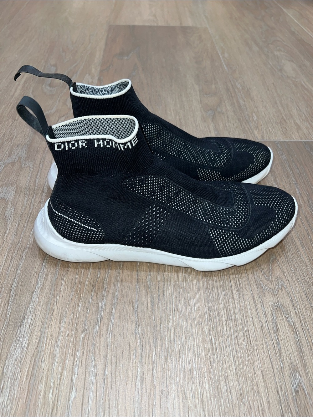 Dior Black Knit Slip-On Men's Sneakers